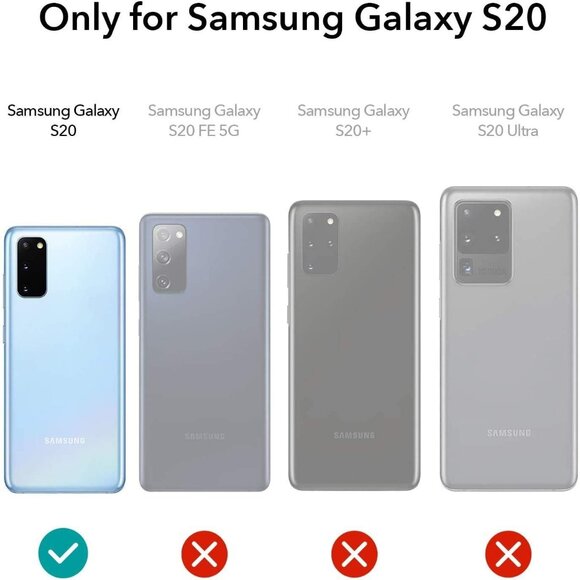 case for Samsung Galaxy S20 red Military Grade durable shockproof Ring stand - Picture 2 of 7